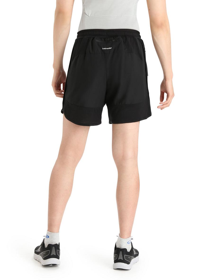 Icebreaker ZoneKnit™ Merino Miesten Shortsit Mustat | FI 1110BEXC